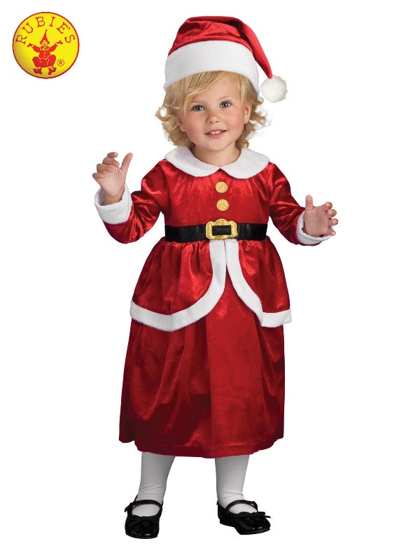 LIL' MRS CLAUS DRESS AND APRON SET, CHILD